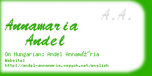 annamaria andel business card